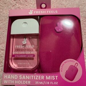 Pink Hand Sanitizer Mist with Holder